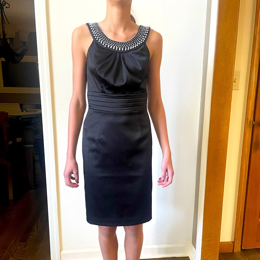 White House Black Market Dress black pearls size 00